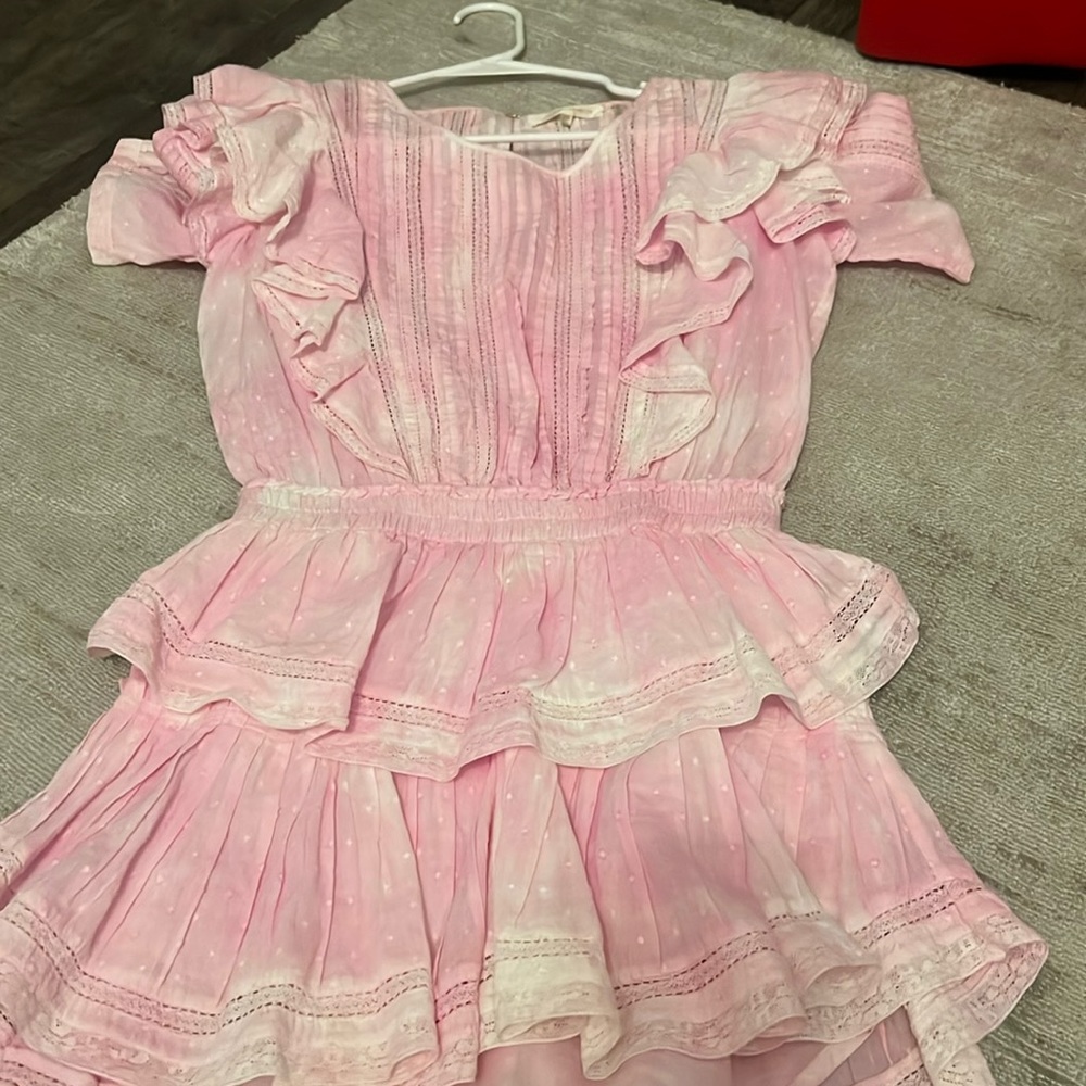 Loveshackfancy dress size xs light pink worn 3 times